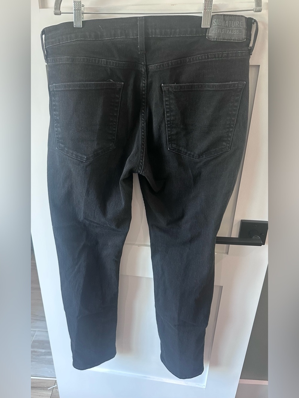 Levi Strauss Signature Men's 36x30 SLIM Fit Jeans Black